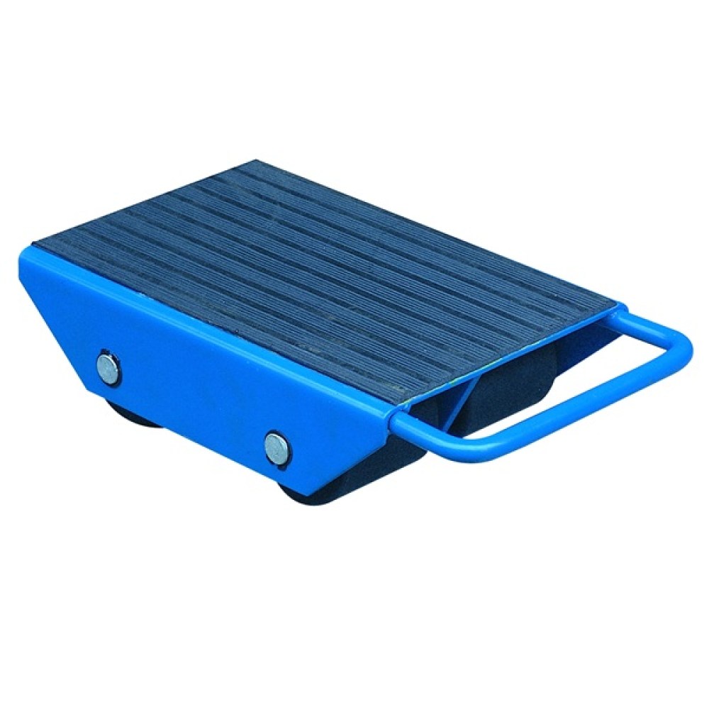 SF30 3 tonne fixed load skate with rubber platform and four sealed nylon rollers